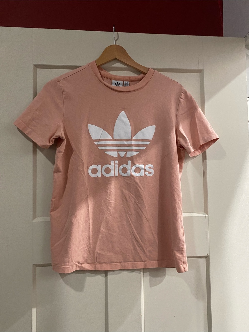 adidas Pink Trefoil Logo Short Sleeve Tee